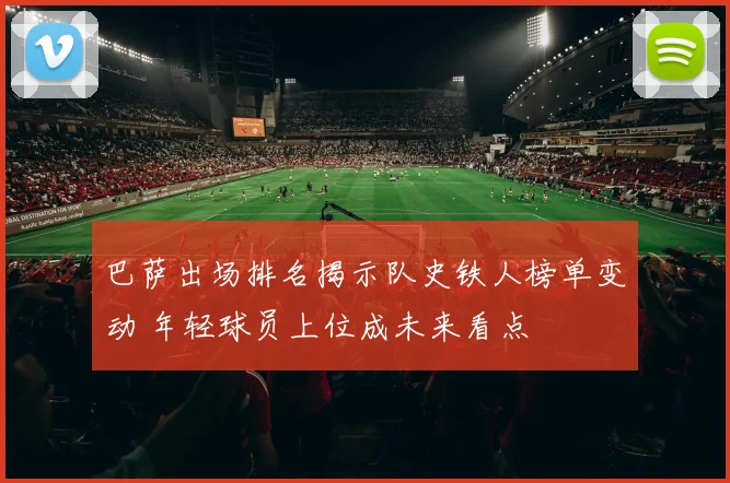 巴萨出场排名揭示队史铁人榜单变动 年轻球员上位成未来看点